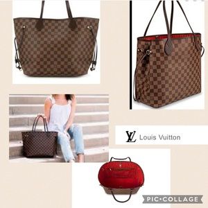 NEW Classic Louis Vuitton Neverfull MM Damier …